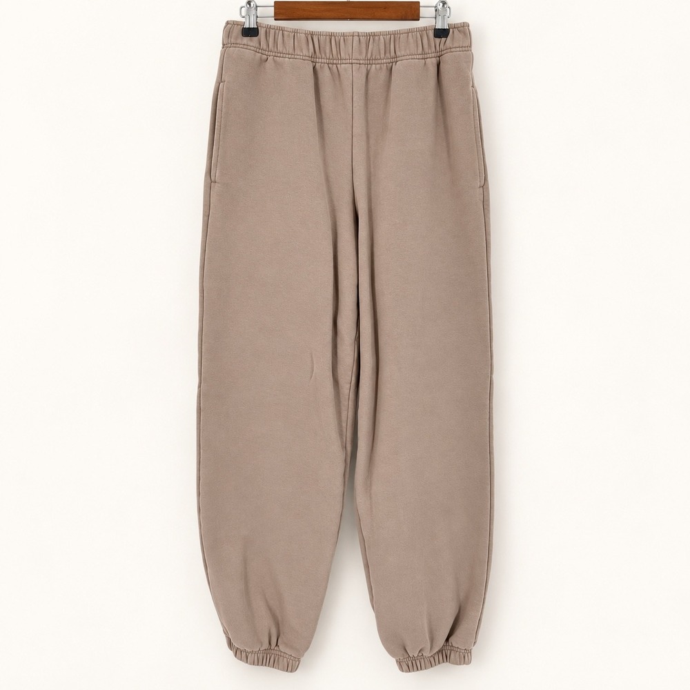 Athleta Small Forever Fleece High Rise Jogger Sweatpants Earthy Brown Thick Soft
